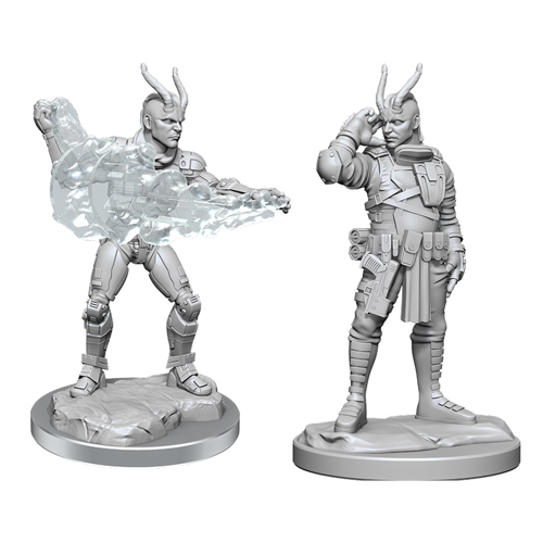 Фигурки Starfinder Battles Deep Cuts Unpainted Miniatures: Lashunta Technomancer Male (W17)