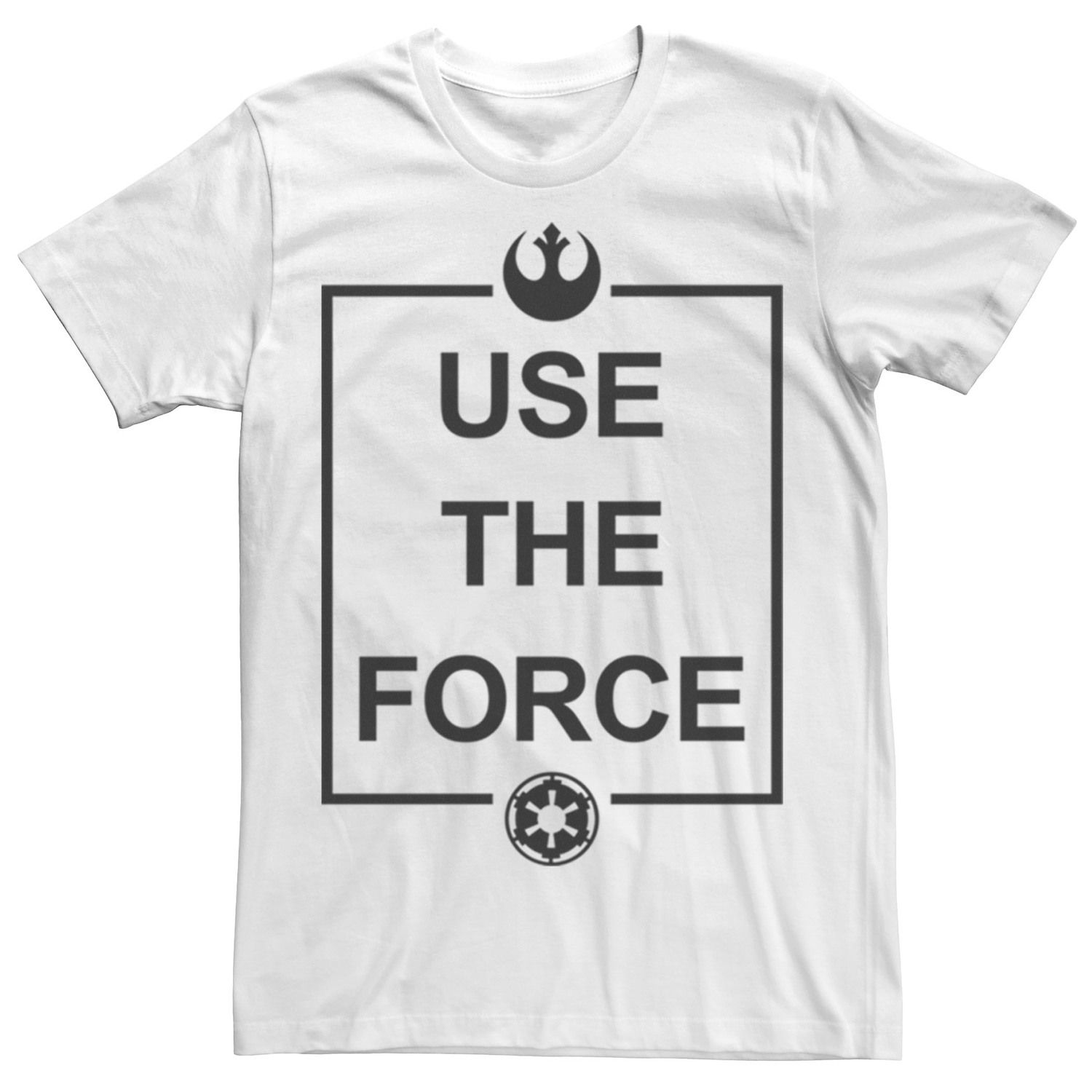 цена Мужская футболка с простым текстовым логотипом «Звездные войны Use The Force» Licensed Character