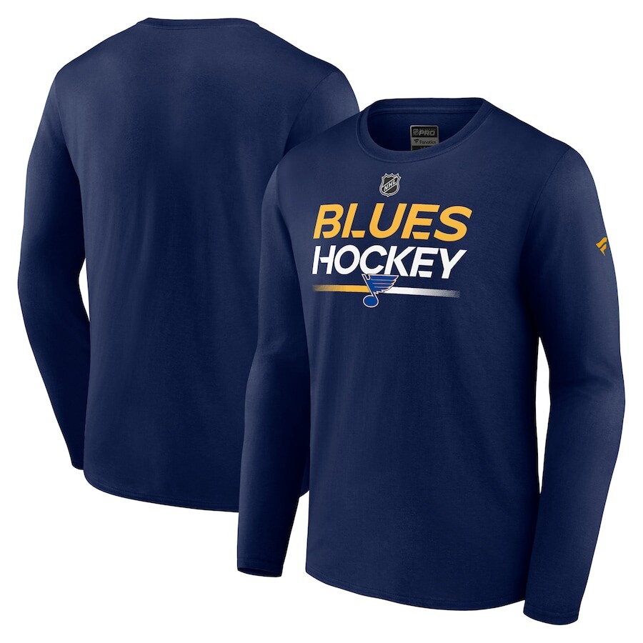 

Футболка с длинным рукавом Fanatics Branded St Louis Blues, нави