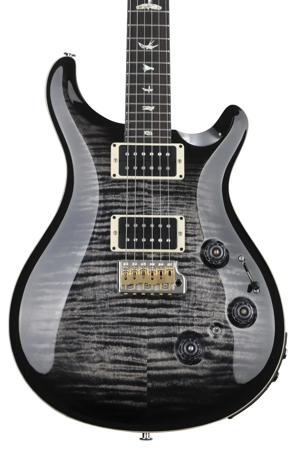 

PRS Custom 24 Пьезоэлектрогитара с тонким грифом и узором - Charcoal Burst
