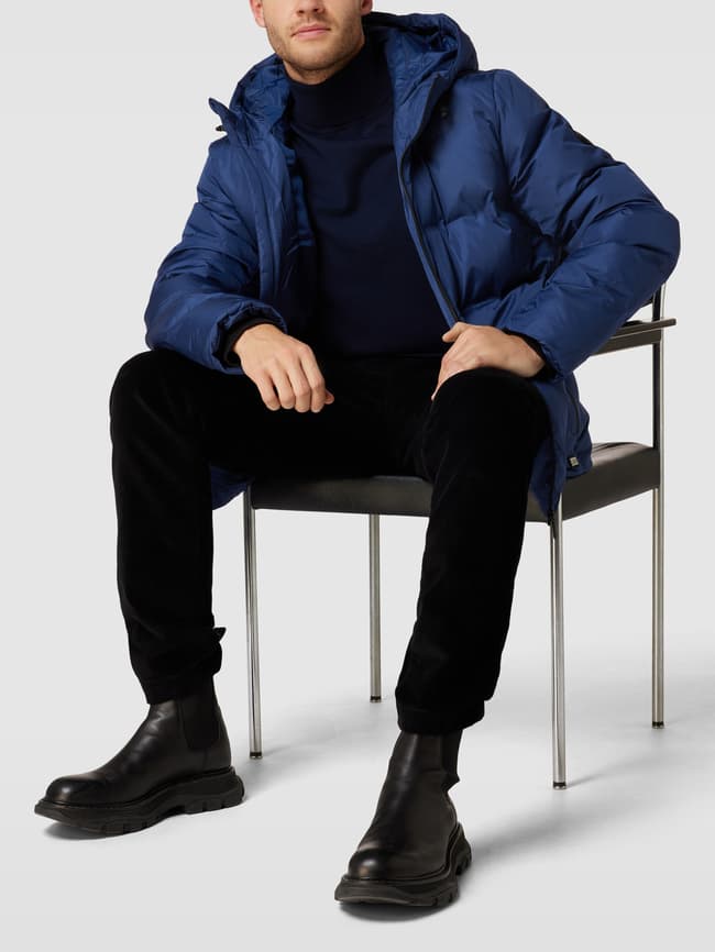 цена Стеганая куртка с нашивкой-лейблом модели Зомми CARS JEANS, темно-синий