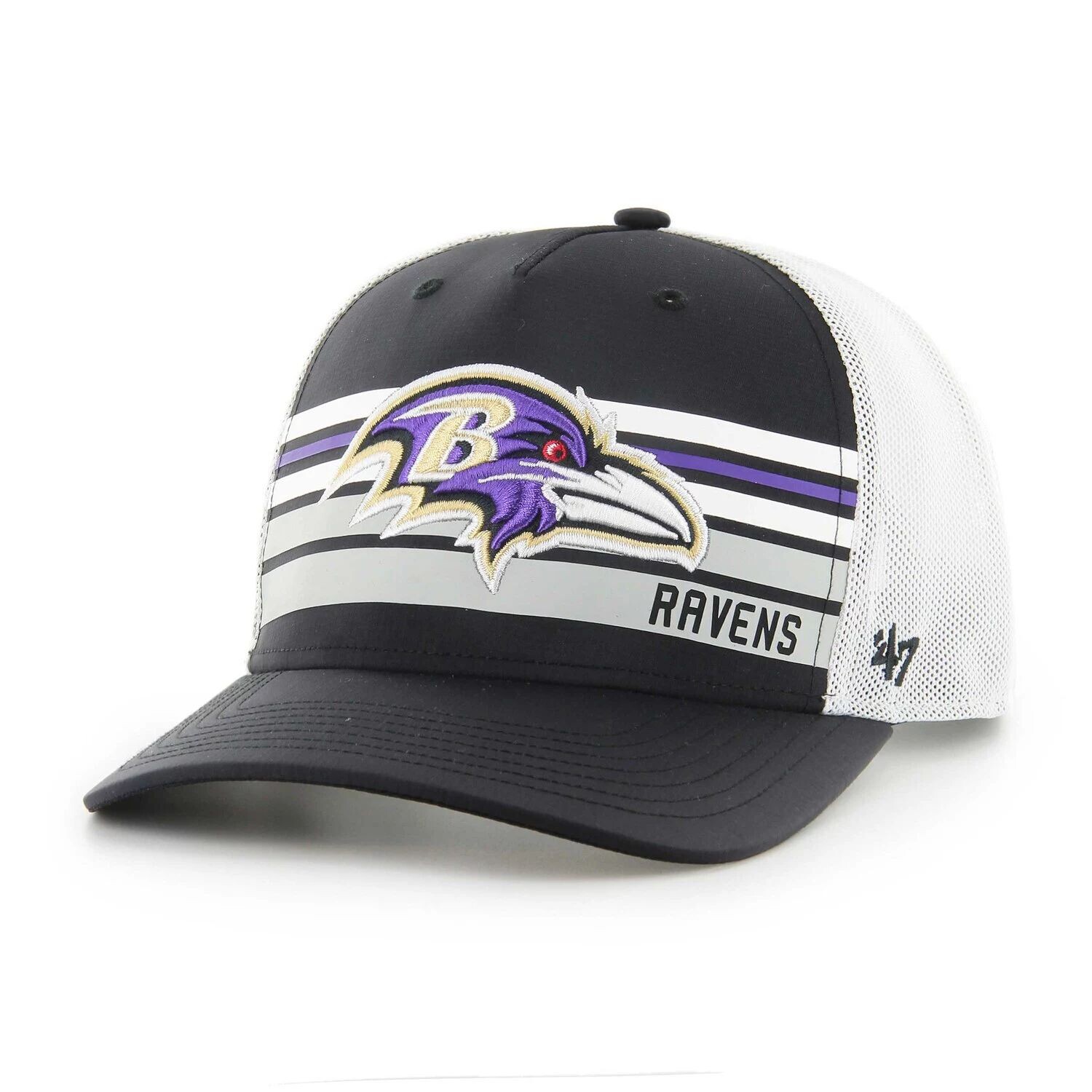 

Мужская черная кепка Baltimore Ravens Altitude II MVP Trucker Snapback '47