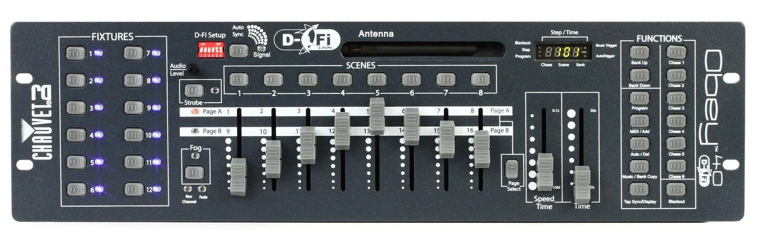 

Chauvet DJ Obey 40 D-Fi 2.4 192-канальный беспроводной DMX-контроллер освещения