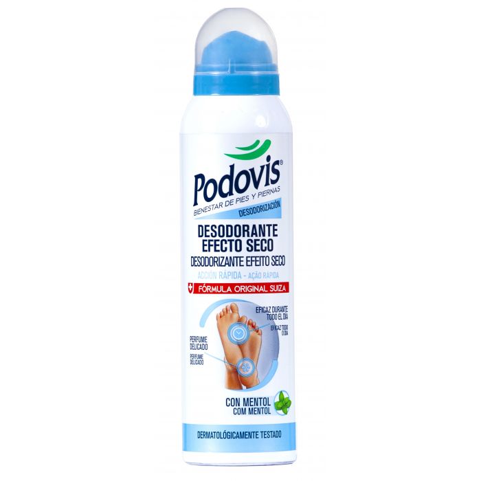 Дезодорант Desodorante para Pies Efecto Seco Podovis, 150 ml спрей для ног glicemille дезодорант спрей для ног