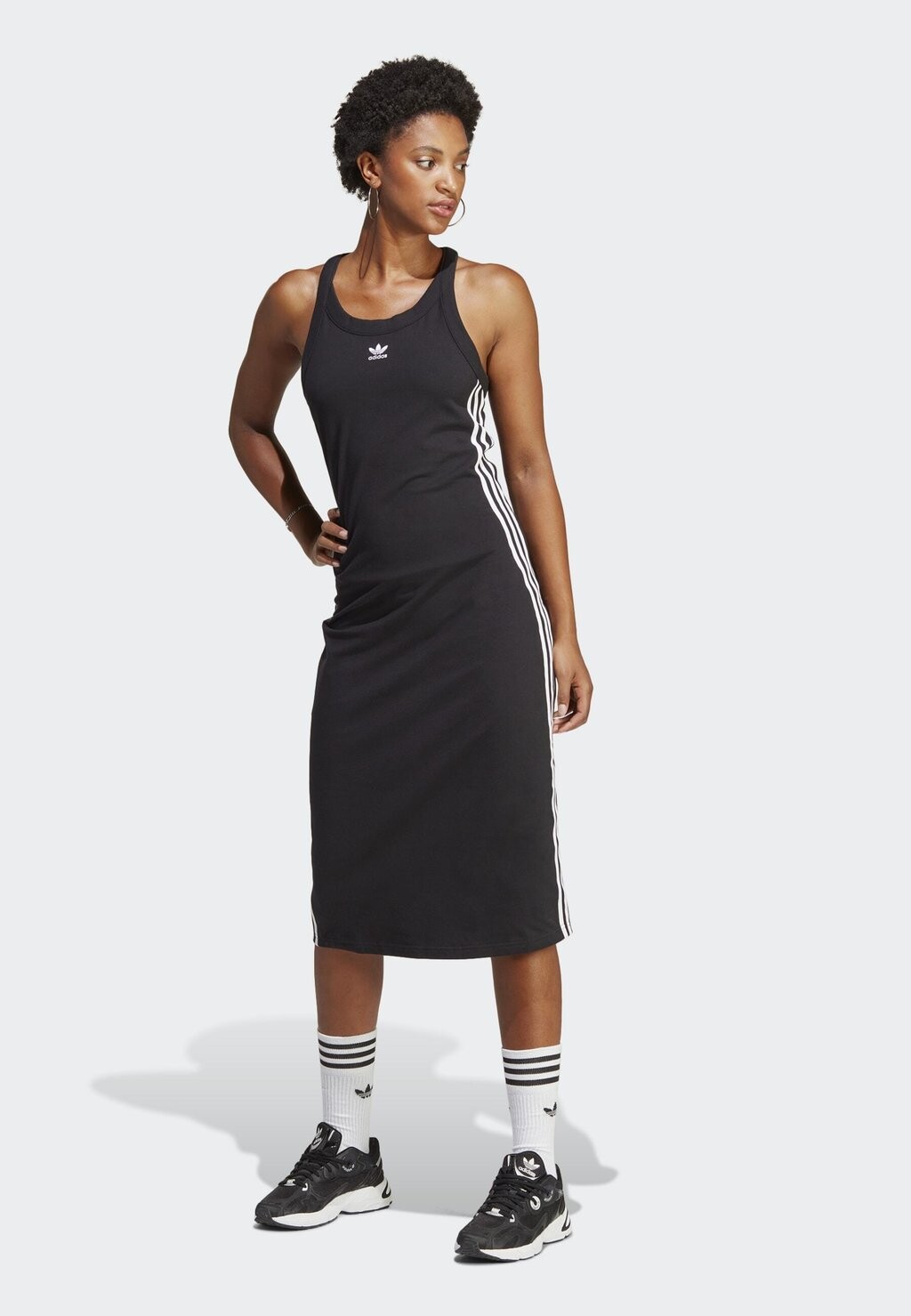 

Платье из джерси adidas Originals, черный