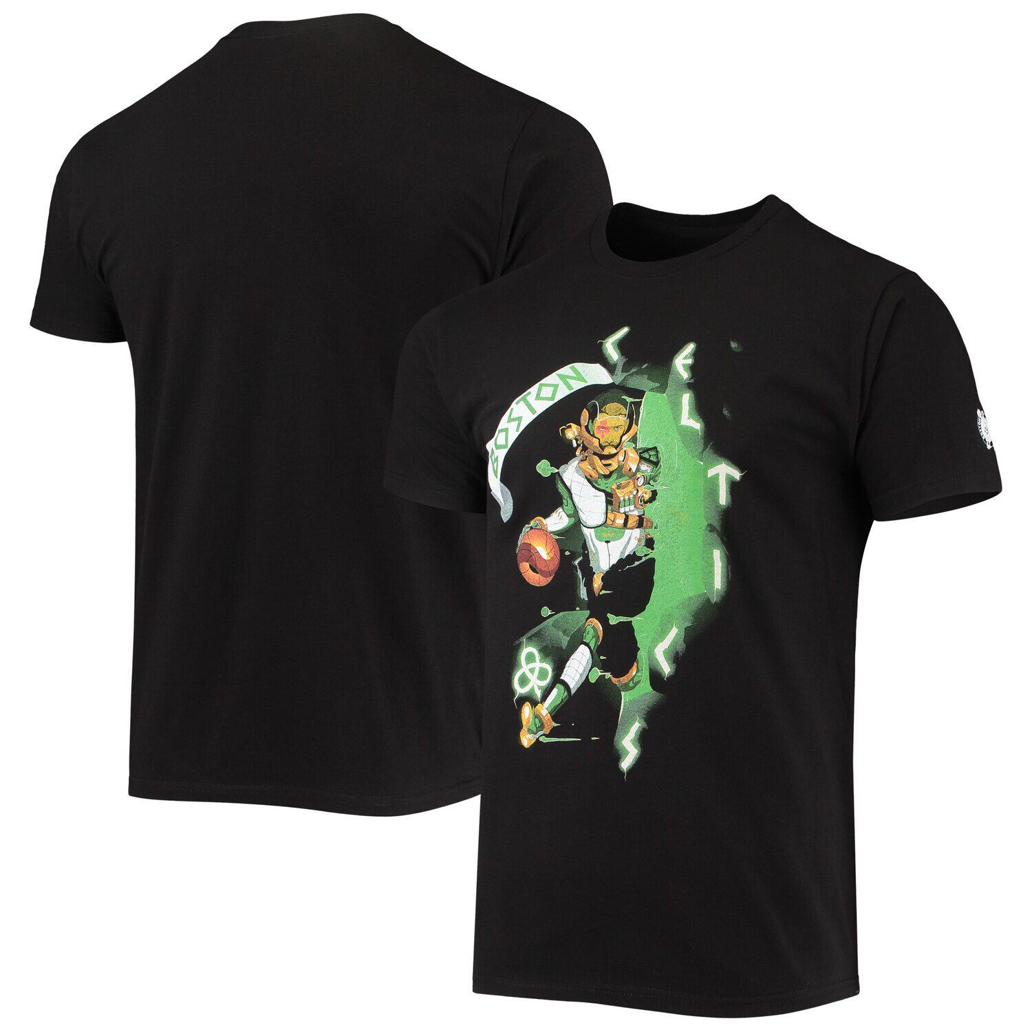 

Мужская черная футболка Boston Celtics NBA x McFlyy из серии Artist