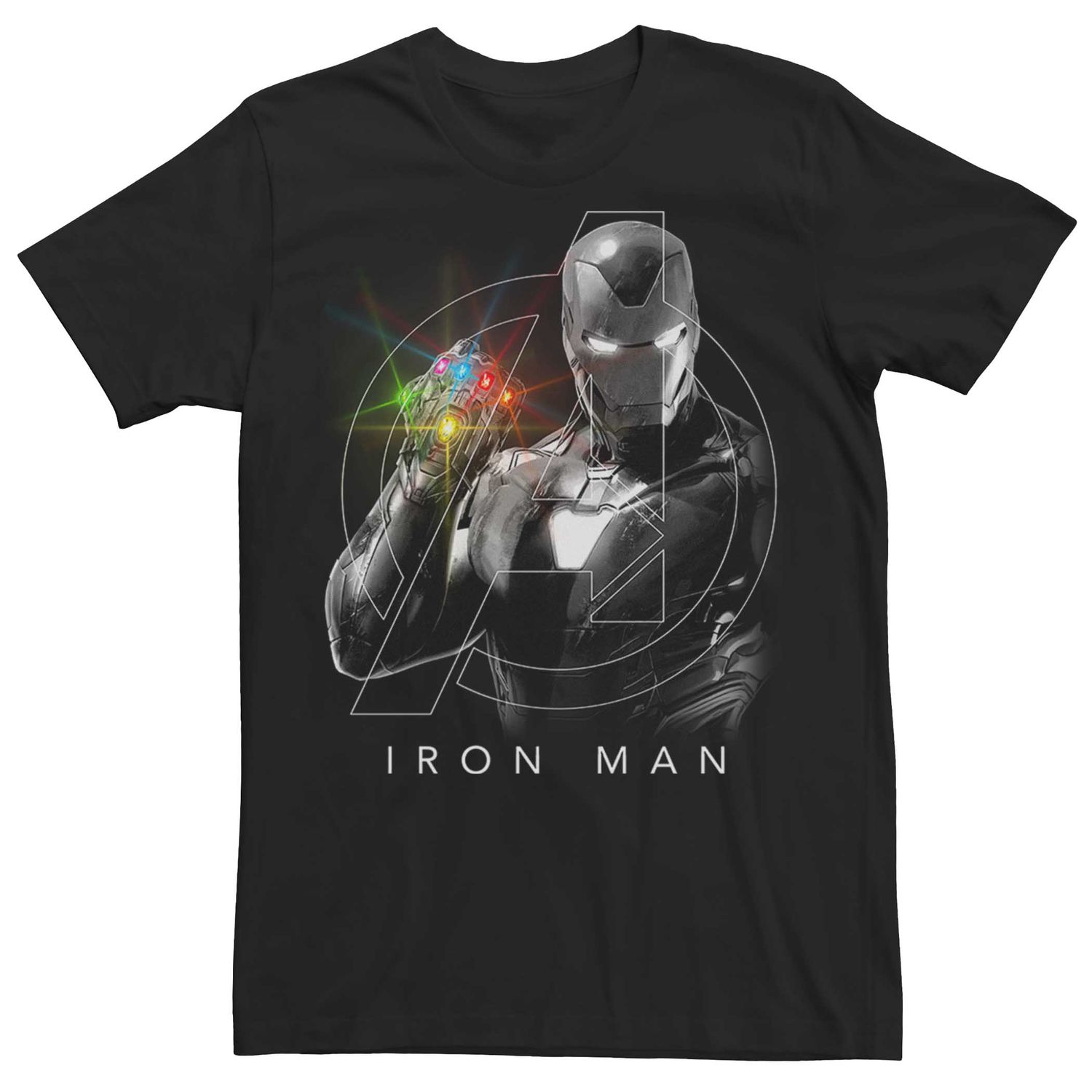 Мужская футболка с плакатом «Marvel Avengers: Endgame Iron Man Infinity Gauntlet» Licensed Character