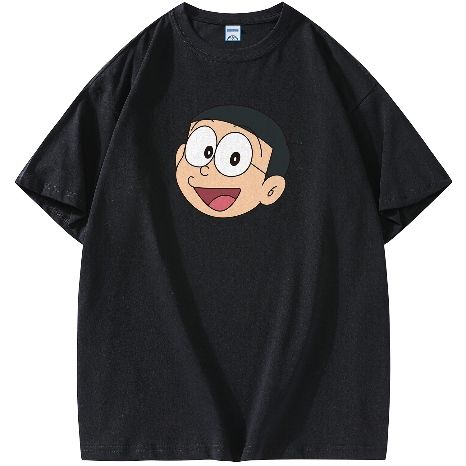 

Футболка унисекс Doraemon, Футболка с длинным рукавом (темно-синяя)