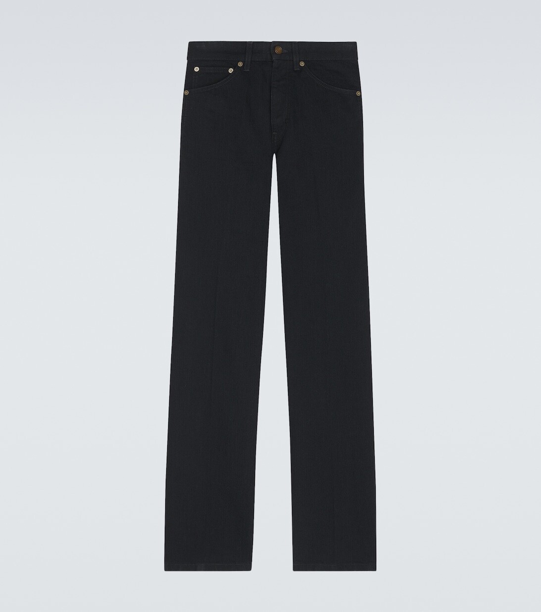 

Джинсы Clyde с завышенной талией Saint Laurent, черный