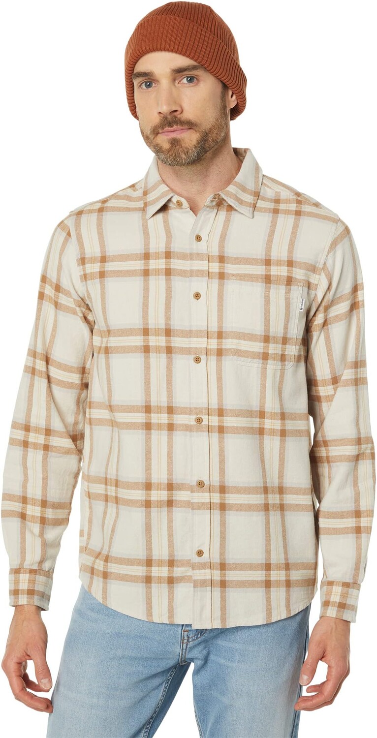 

Рубашка Portland Organic Long Sleeve Flannel Hurley, цвет Bone