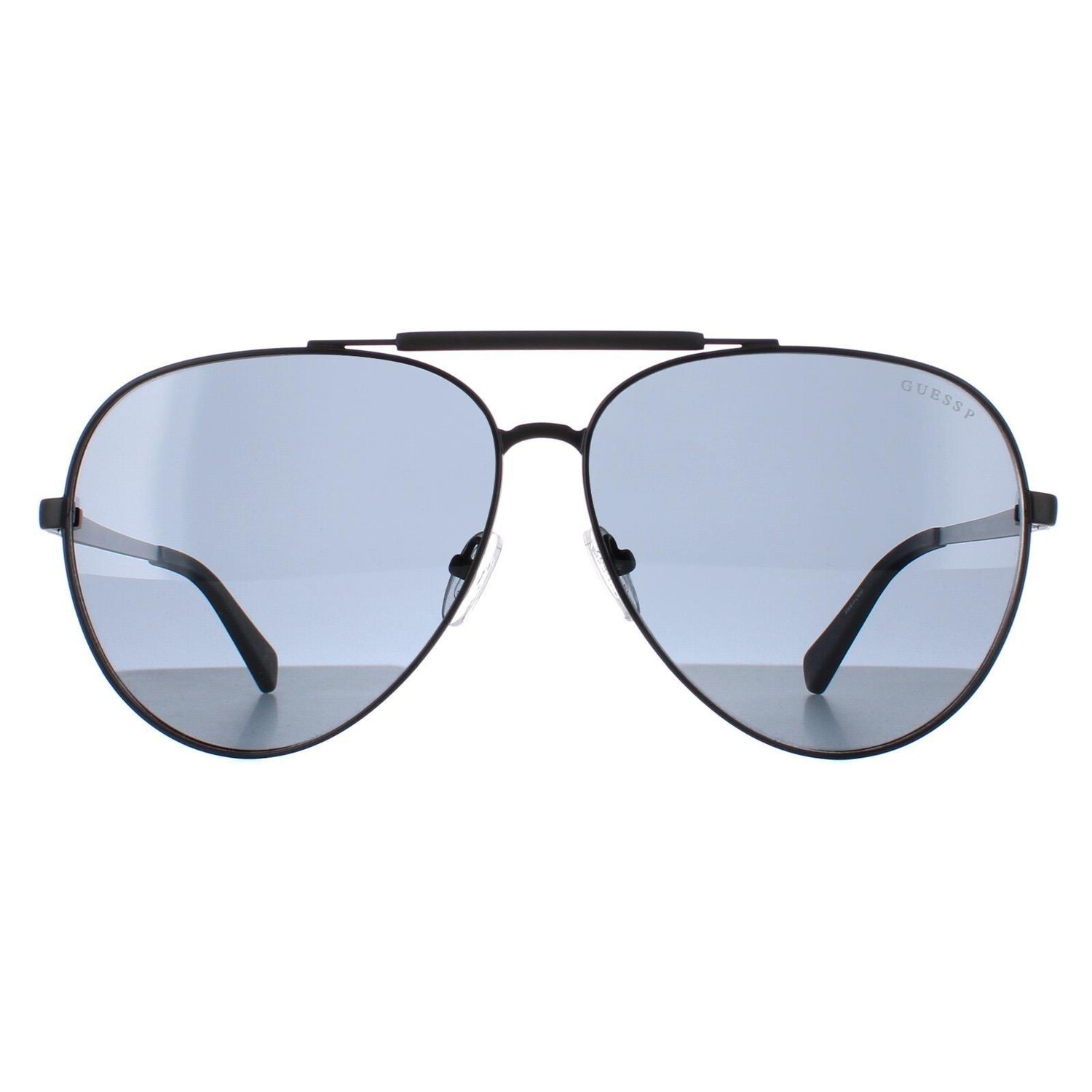 Aviator Матовый Черный Дымчатый Поляризованный GU5209 Guess, черный солнцезащитные очки alberto casiano legend matte black polarized черный поляризация