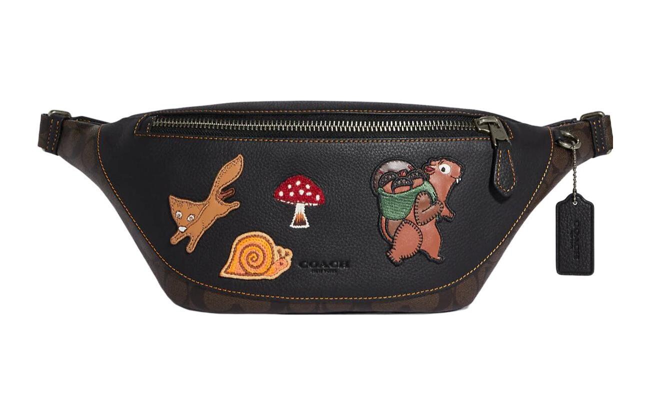 

Сумка COACH Warren поясная из кожи, черный