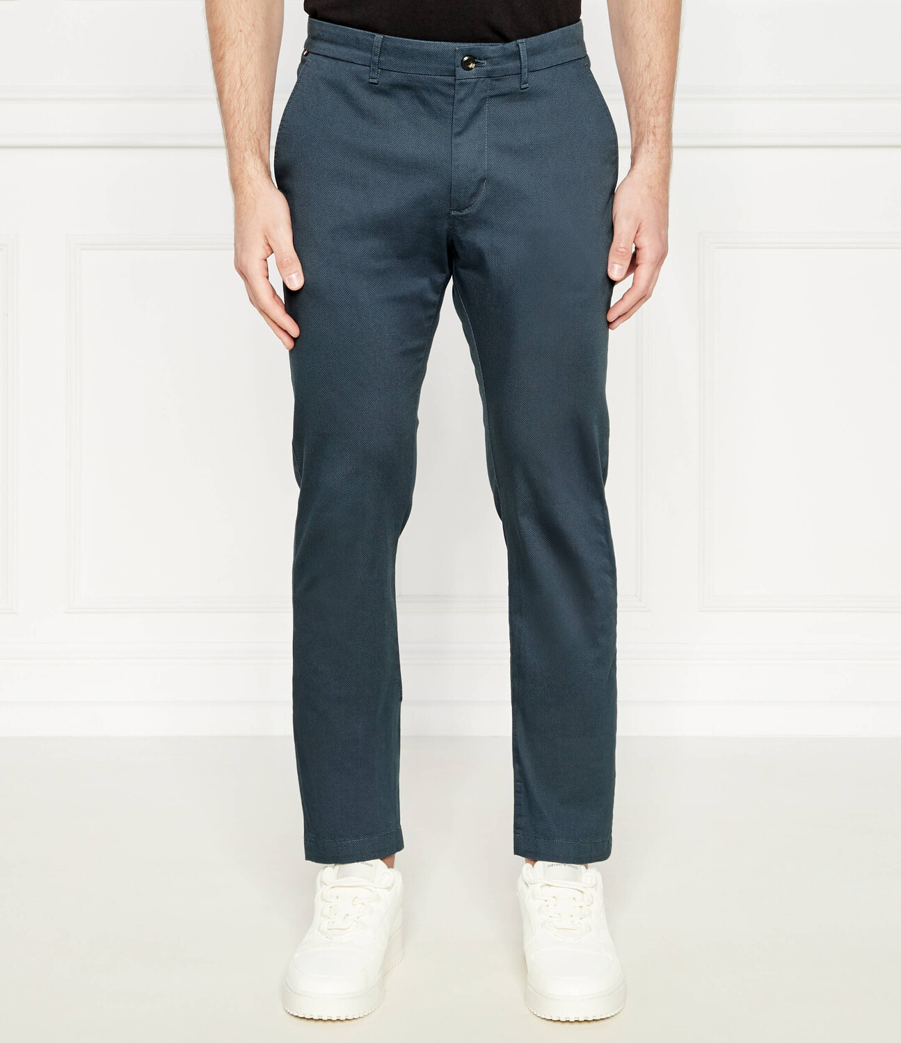 

Брюки Tommy Hilfiger chino Slim Fit stretch, темно-синий