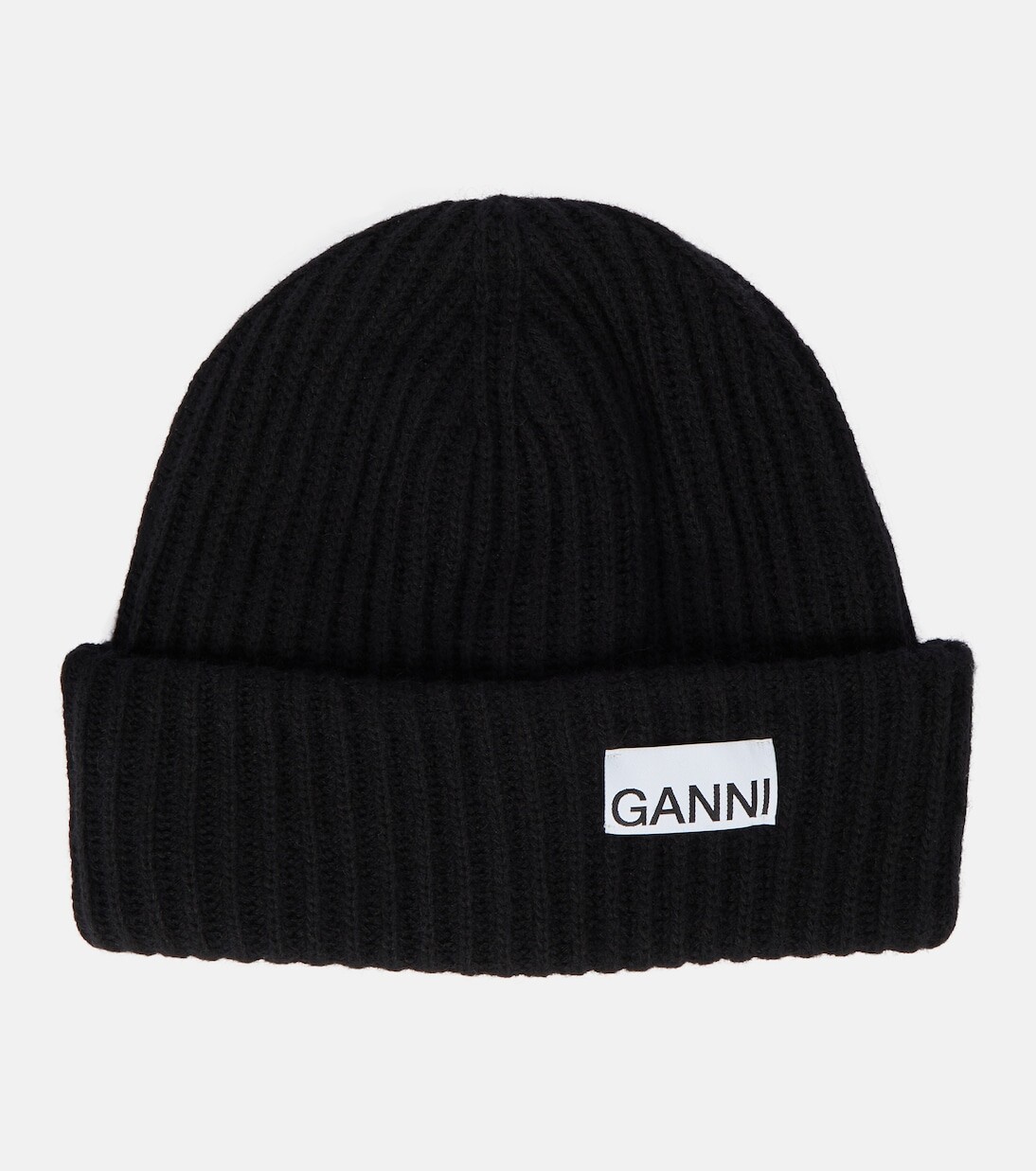 

Шапка из смесовой шерсти Ganni, черный
