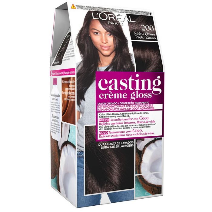 Краска для волос Casting Creme Gloss Tintes L'Oréal París, 200 Negro Ébano