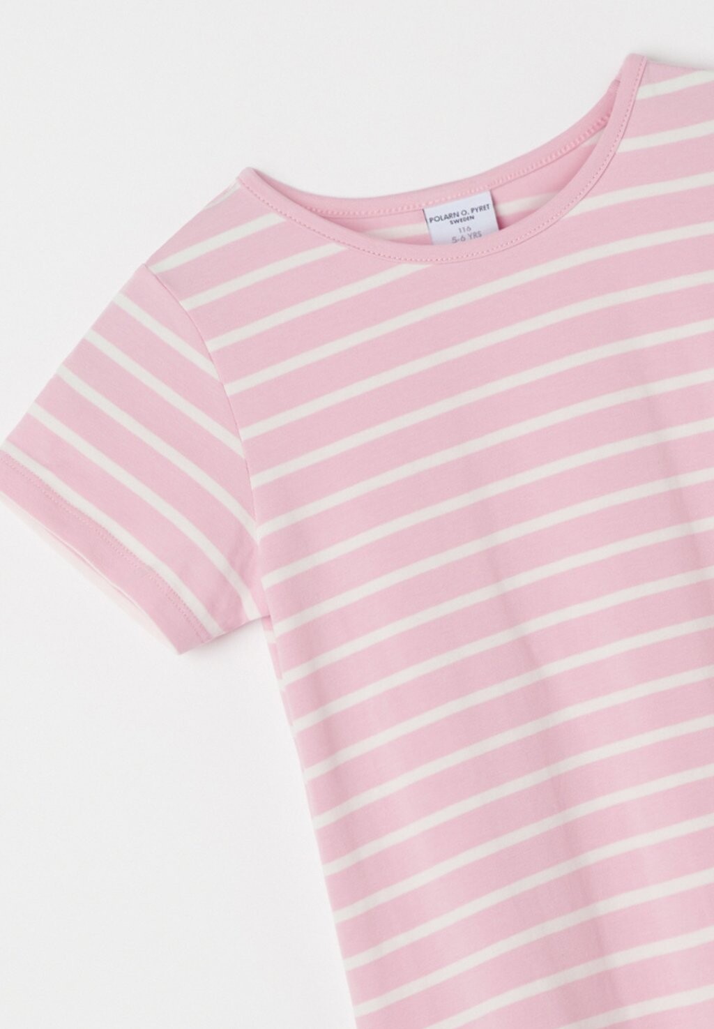 

Платье из джерси STRIPED SHORT SLEEVE Polarn O. Pyret, розовый
