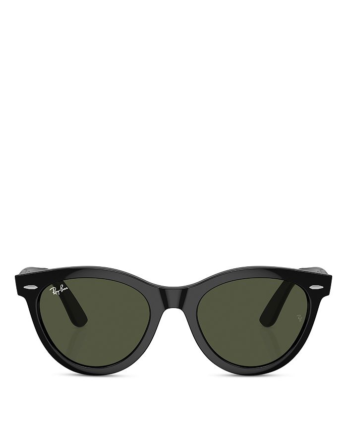 

Овальные солнцезащитные очки Ray-Ban Wayfarer, 54 мм, черный