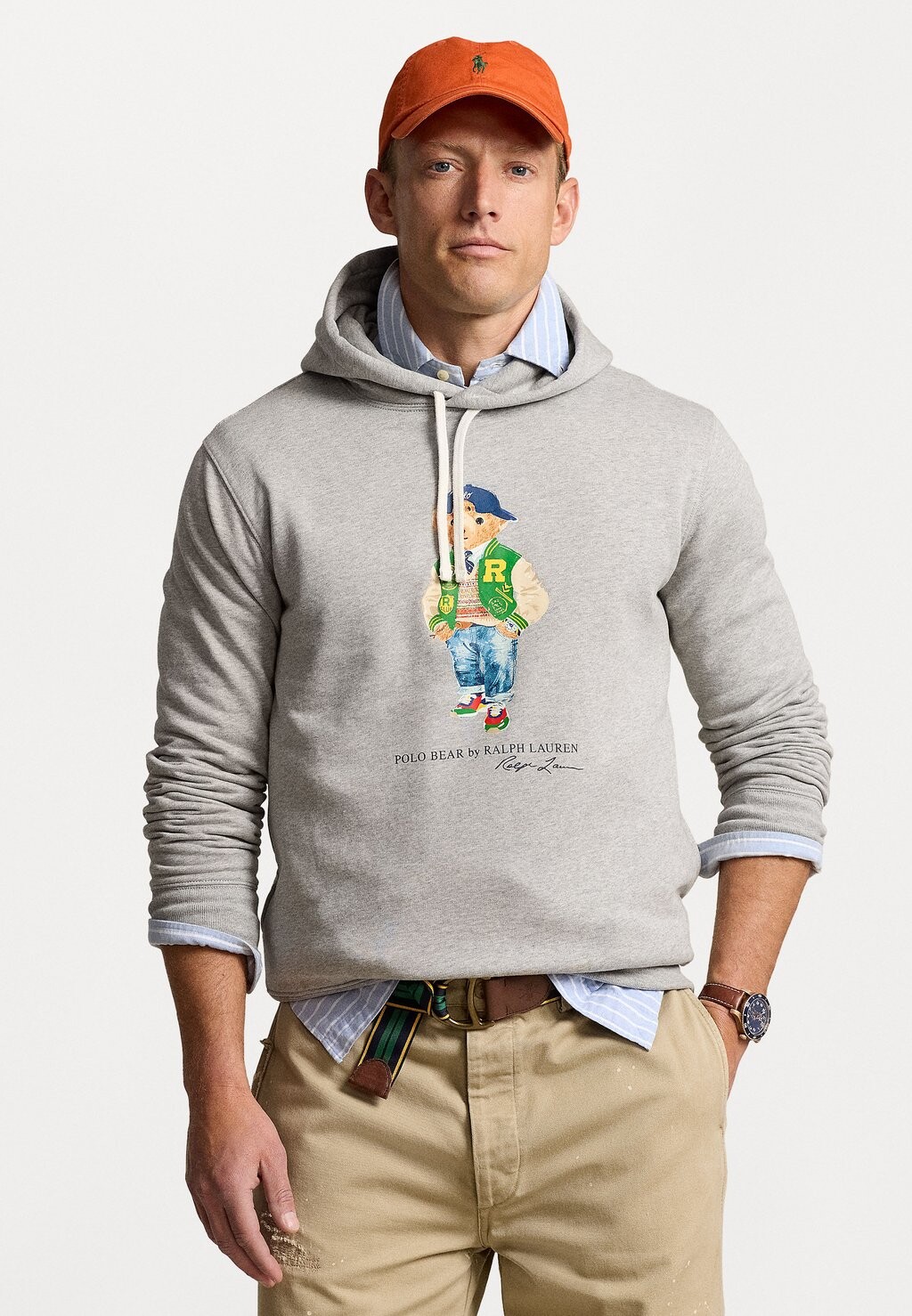 

Джемпер с капюшоном POLO BEAR FLEECE HOODIE Ralph Lauren, светло-серый