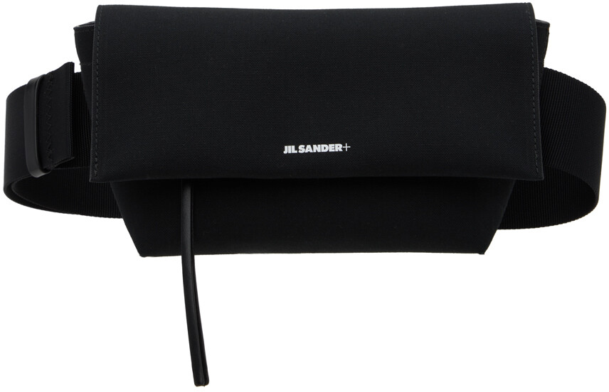 

Черная поясная сумка с логотипом Jil Sander