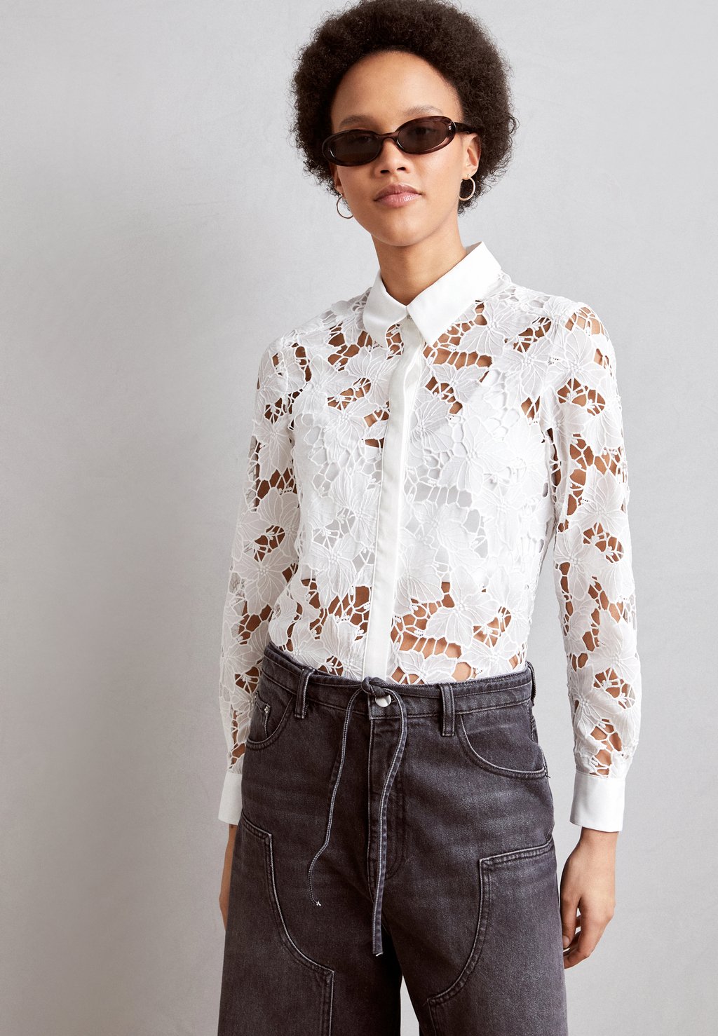 Блузка-рубашка COCONU Morgan, цвет off white