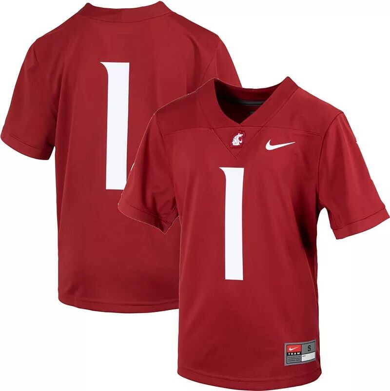 

Реплика футбольного джерси Nike Little Kids' Washington State Cougars #1 Crimson