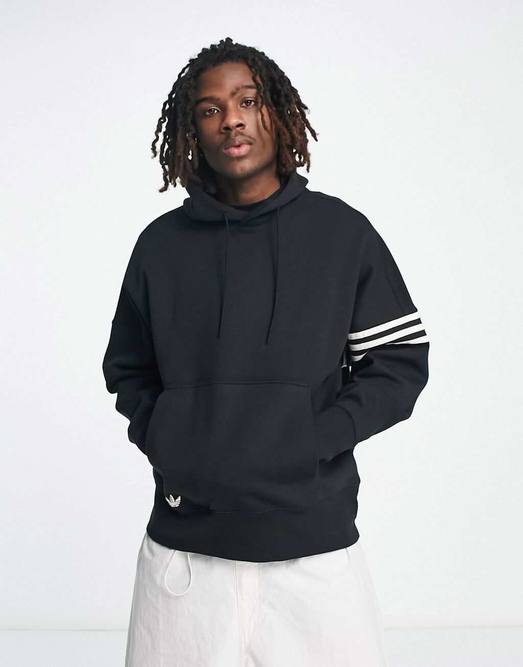 

Черная худи с 3 полосками adidas Originals Neuclassics, Черный