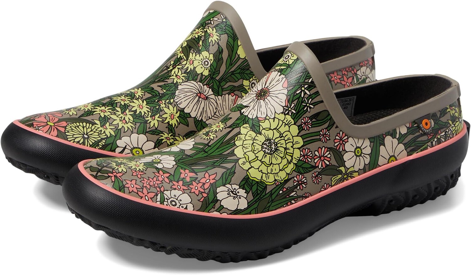 

Сабо Bogs Patch Clog - Vintage Floral, цвет Taupe Multi