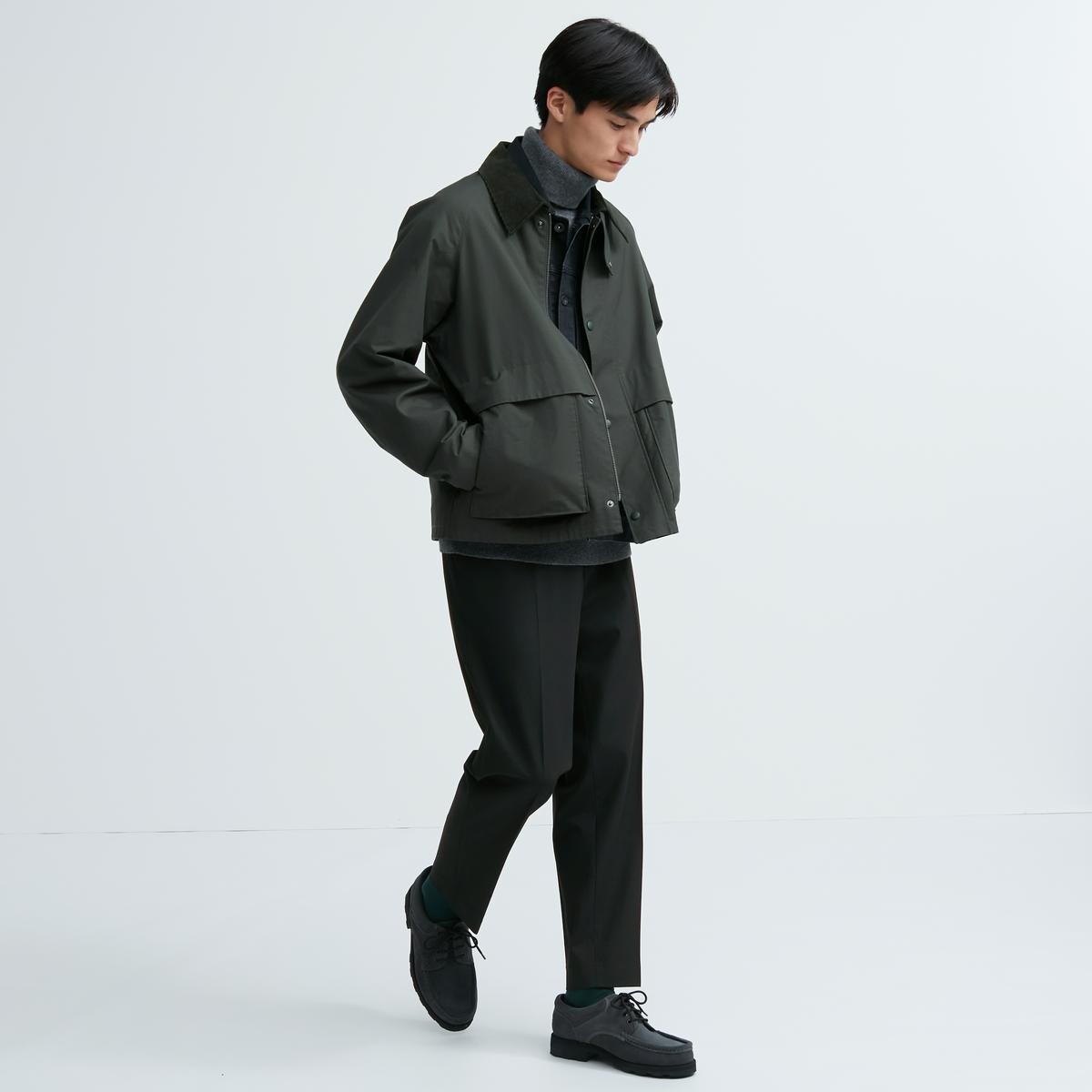 

Брюки Uniqlo эластичные повседневные длинные, черный