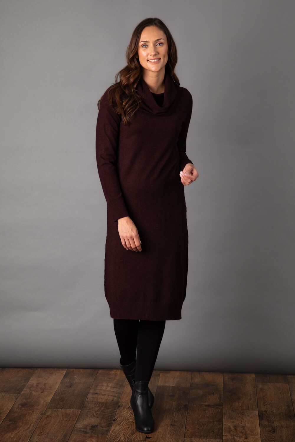 

Кожаное трикотажное платье миди Lakeland Crisi Lakeland Clothing, красный