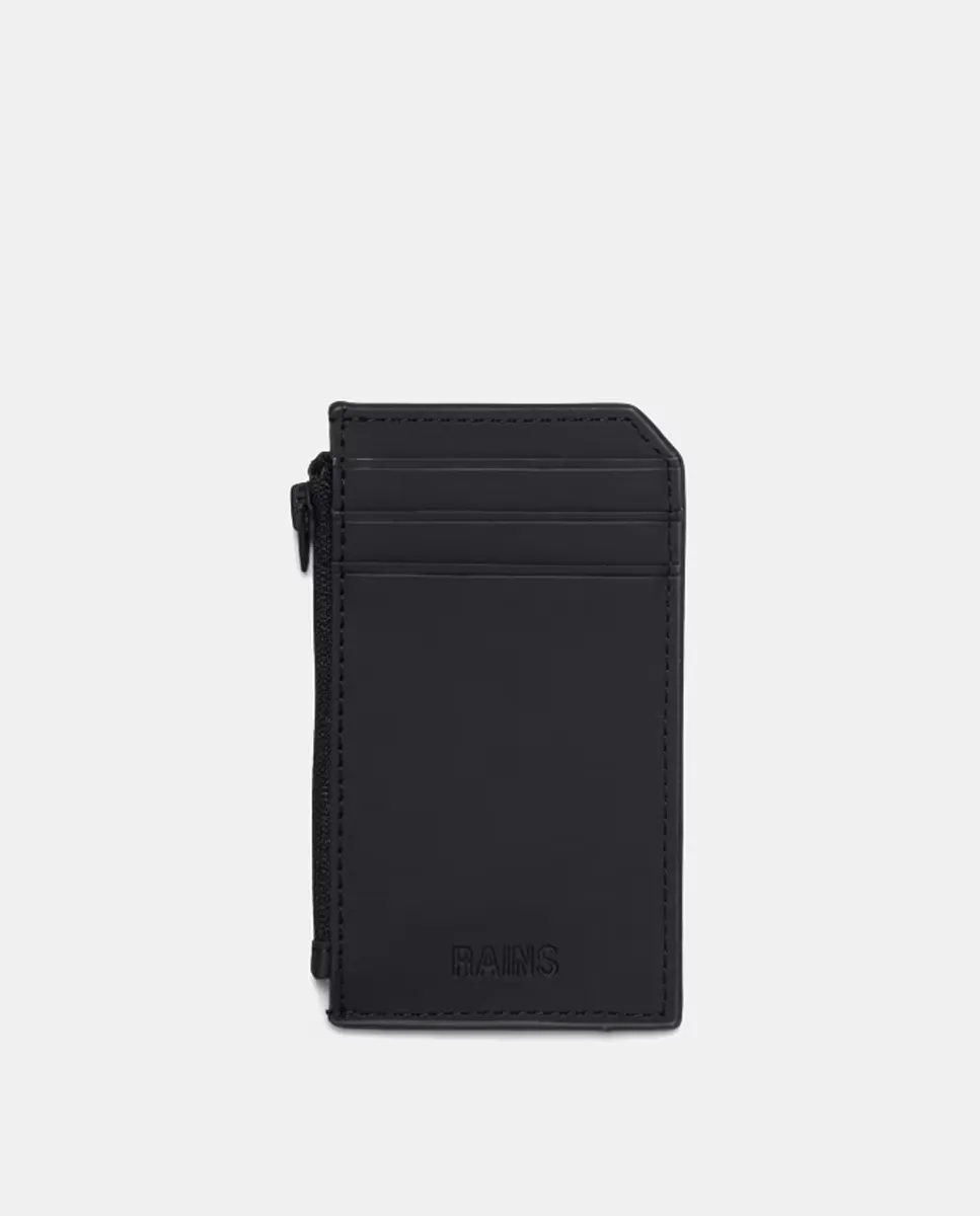 

Кошелек для карточек черного цвета Rains