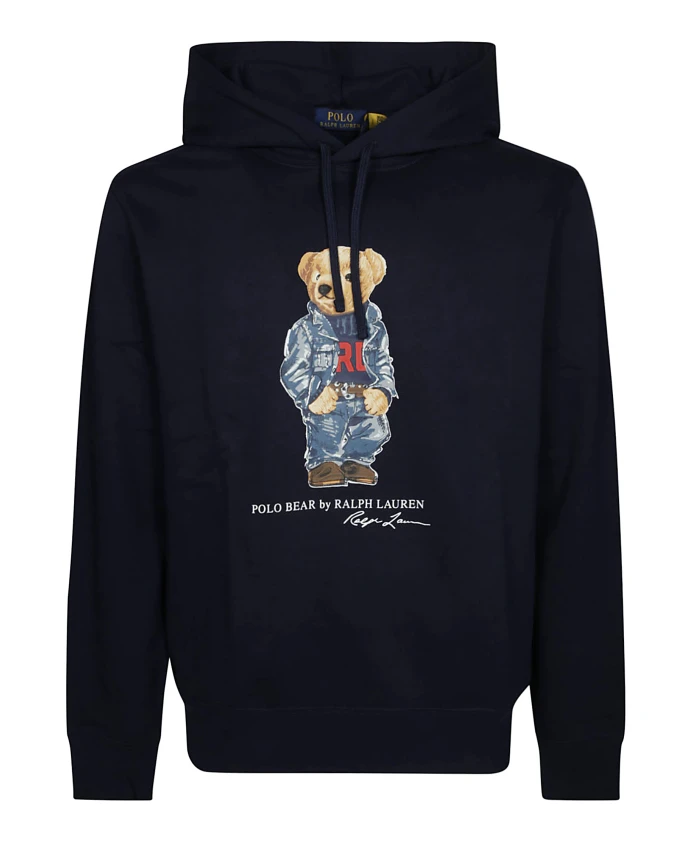 

Свитер с капюшоном «Медведь» Ralph Lauren, синий