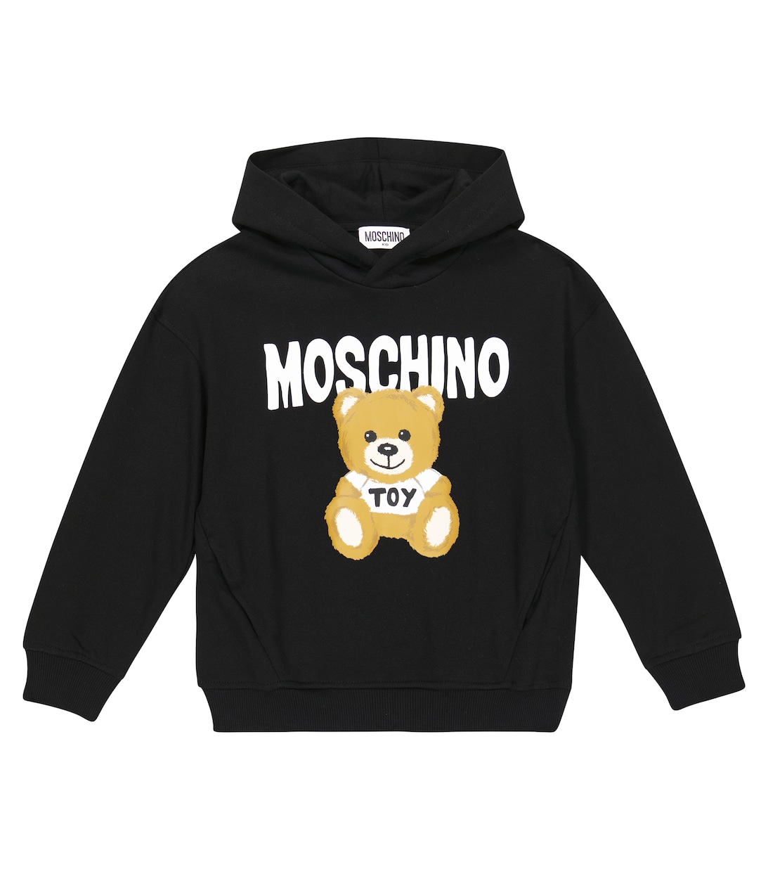 

Худи Teddy Bear из хлопкового джерси Moschino, черный