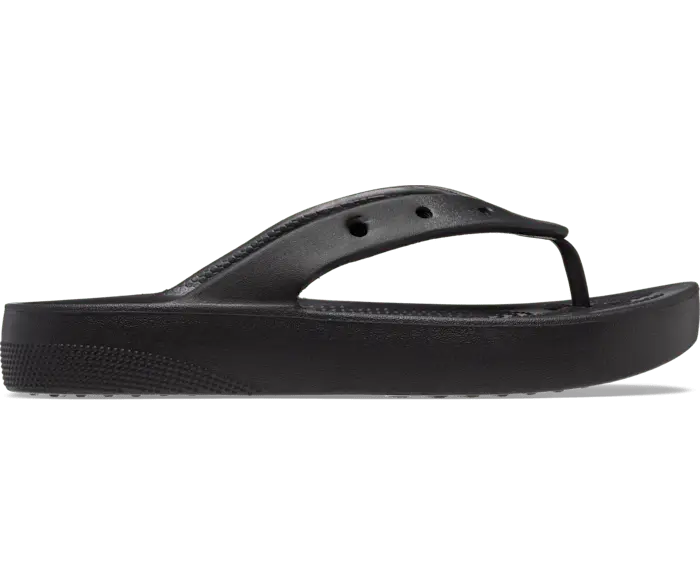 

Классические шлепанцы на платформе Crocs женские, цвет Black
