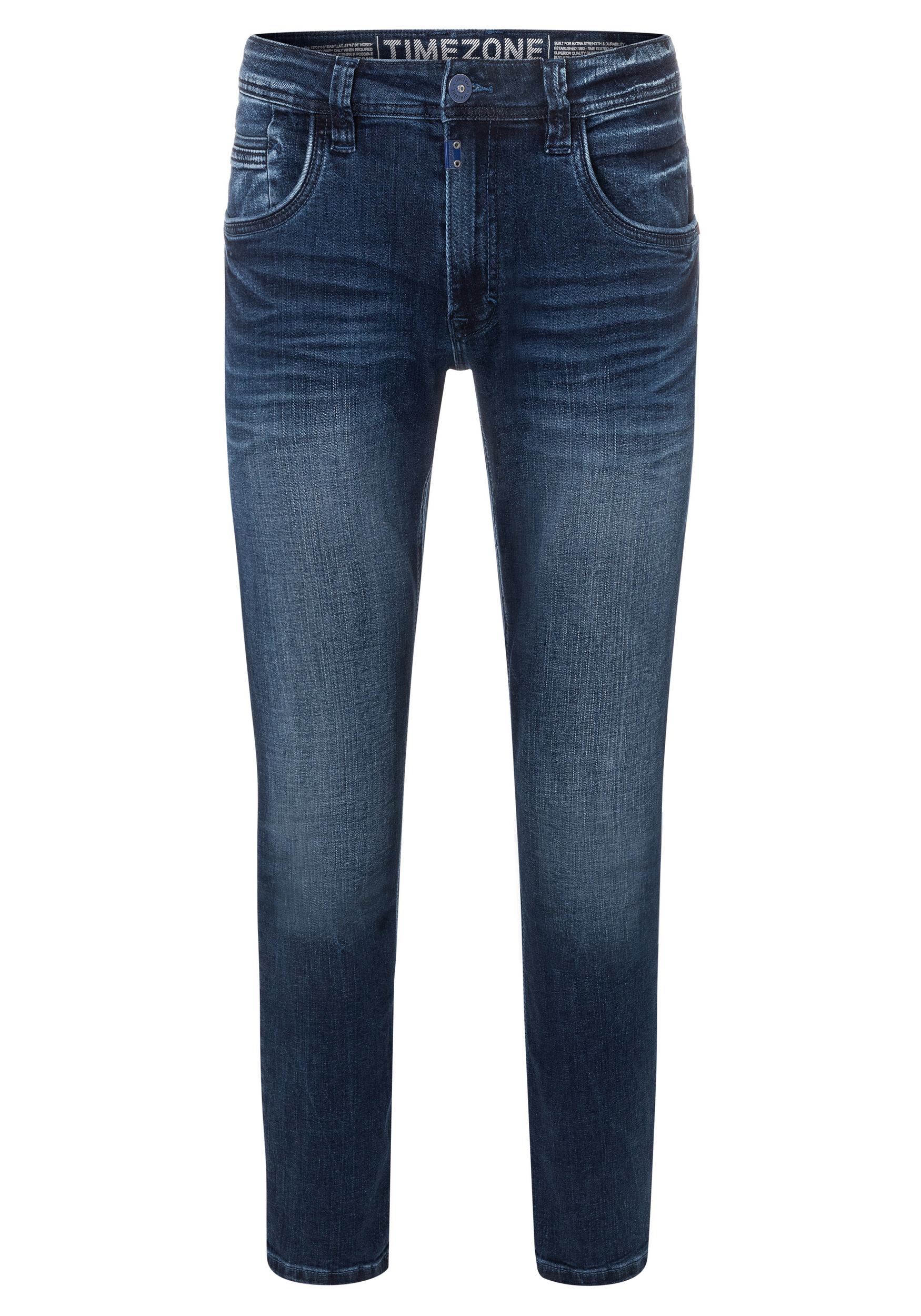 Джинсы Timezone Regular Hose 5 Pocket Denim Pants Reißverschluss, синий