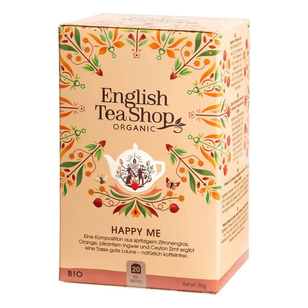 

ETS - Happy Me, ОРГАНИЧЕСКИЙ оздоровительный чай, 20 чайных пакетиков English Tea Shop