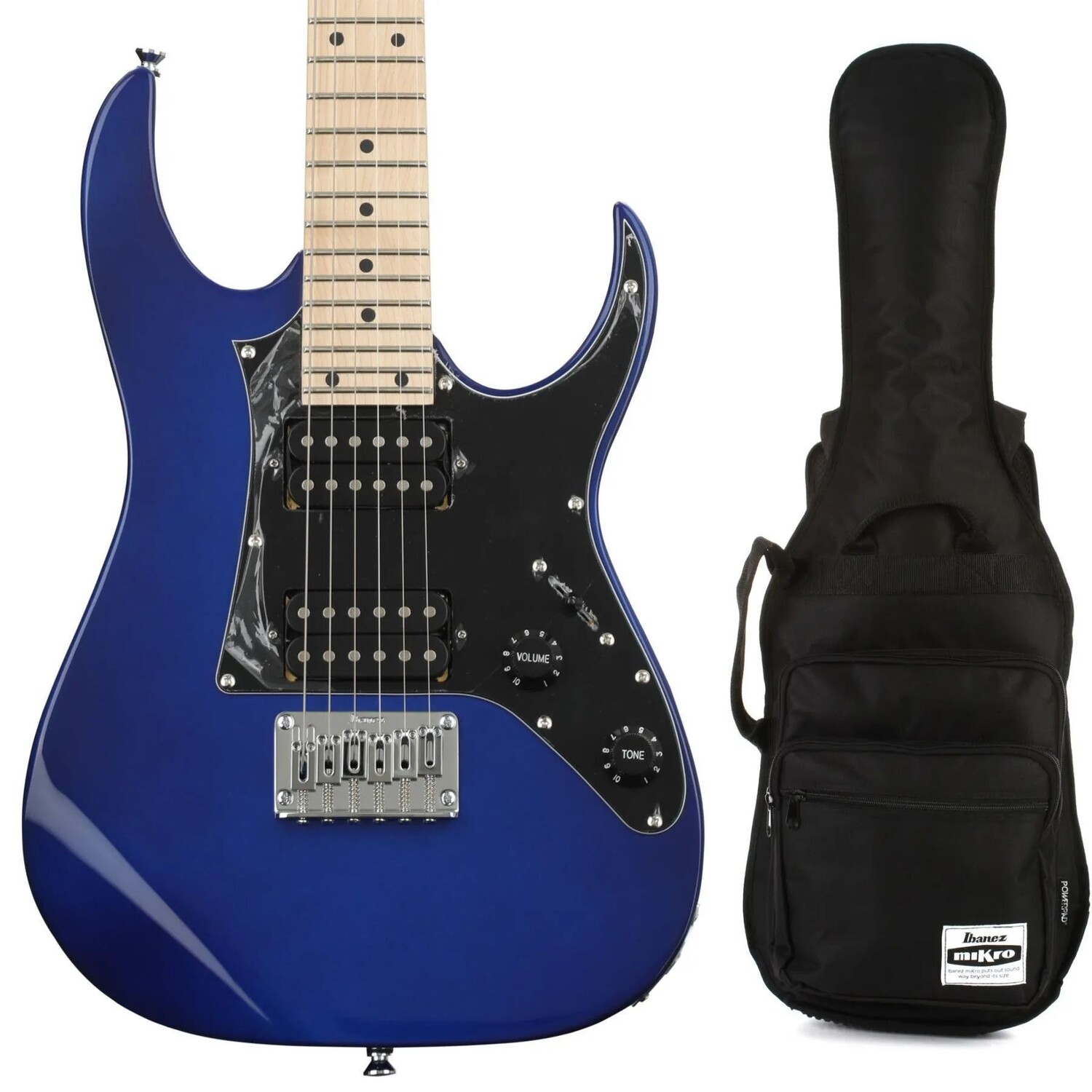 

Электрогитара Ibanez miKro GRGM21M и сумка для инструментов - Jewel Blue