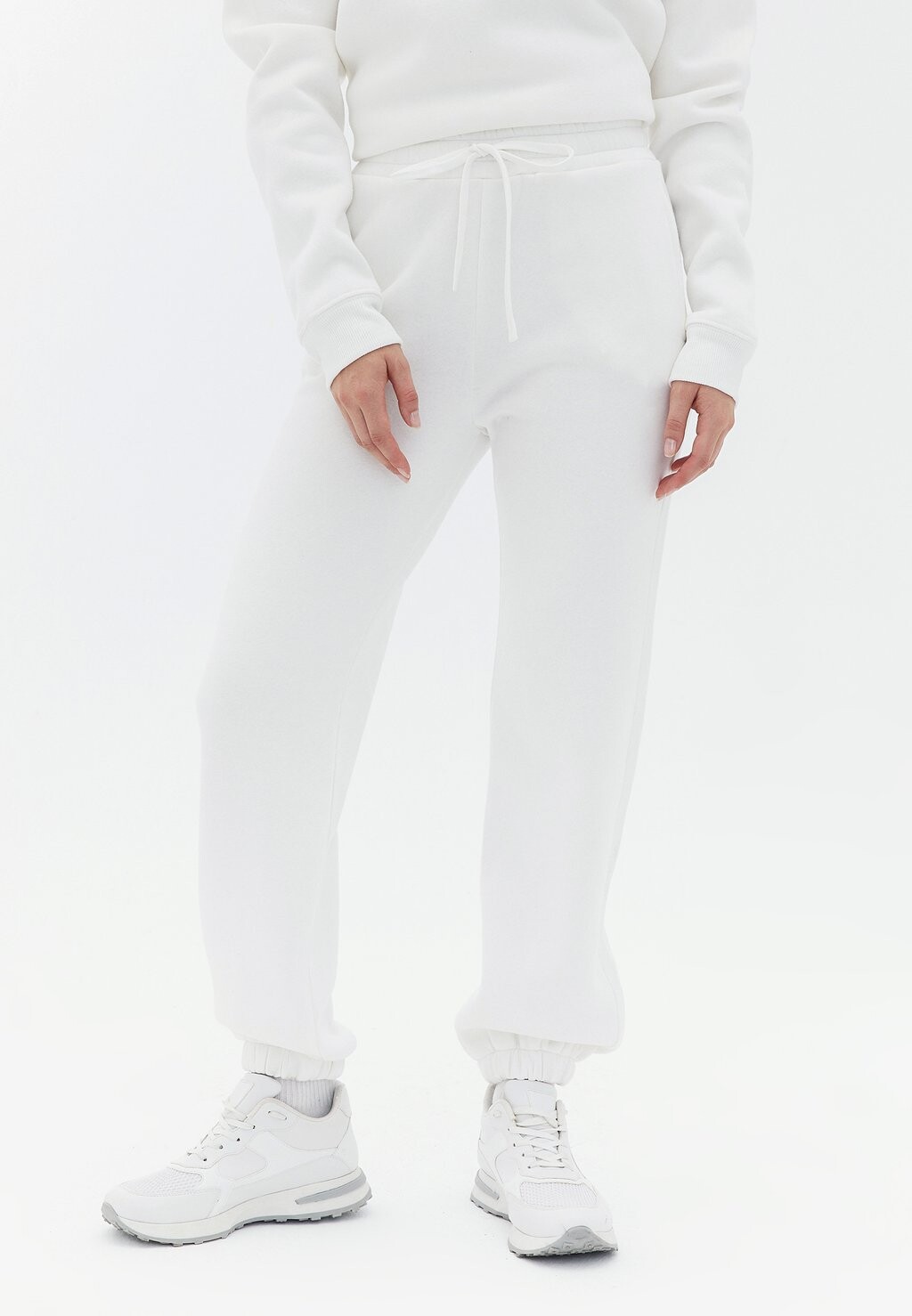 

Спортивные брюки HIGH RISE JOGGER OXXO, крем, Серый