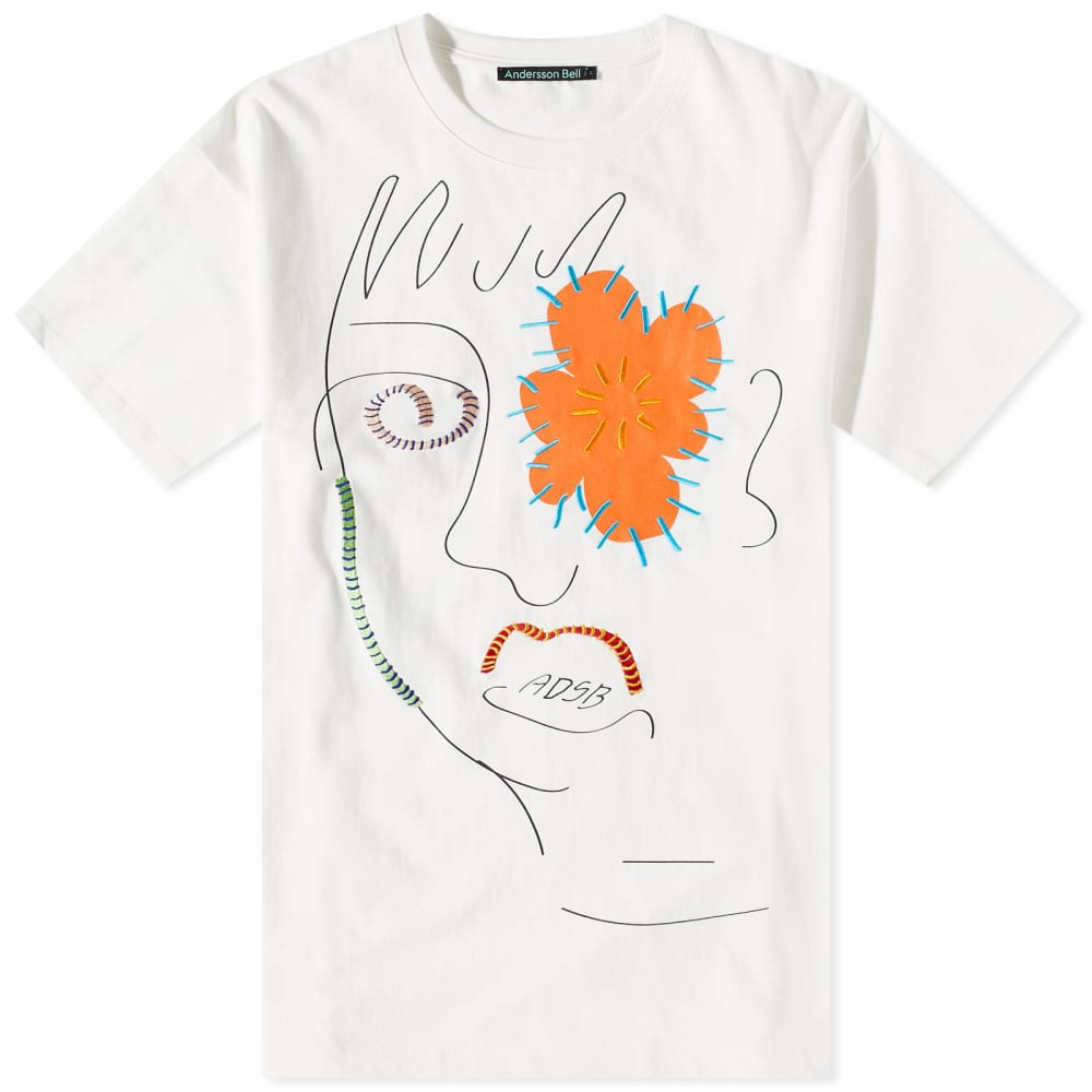 Мужская футболка Andersson Bell с цветком, белый