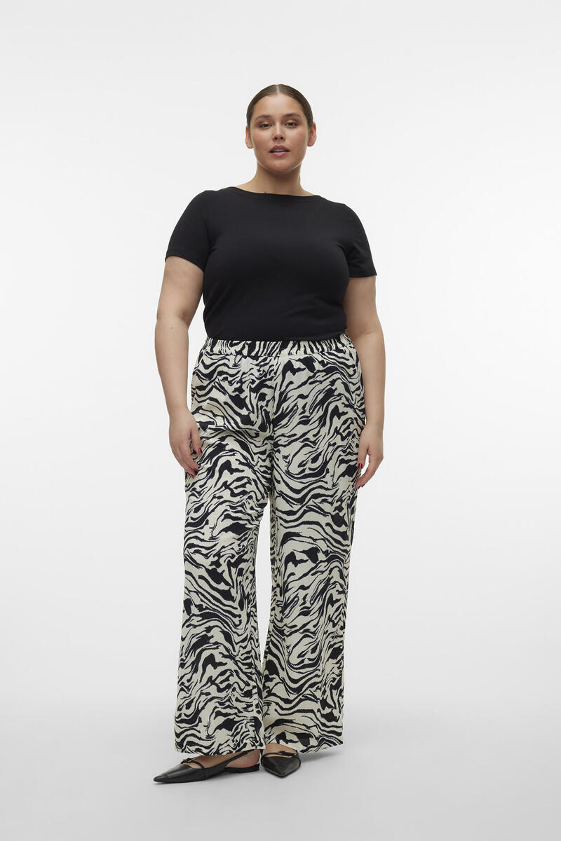 Длинные струящиеся брюки большого размера Vero Moda Curve, серый уличные сексуальные брюки для женщин длинные весенне осенние леггинсы большого размера