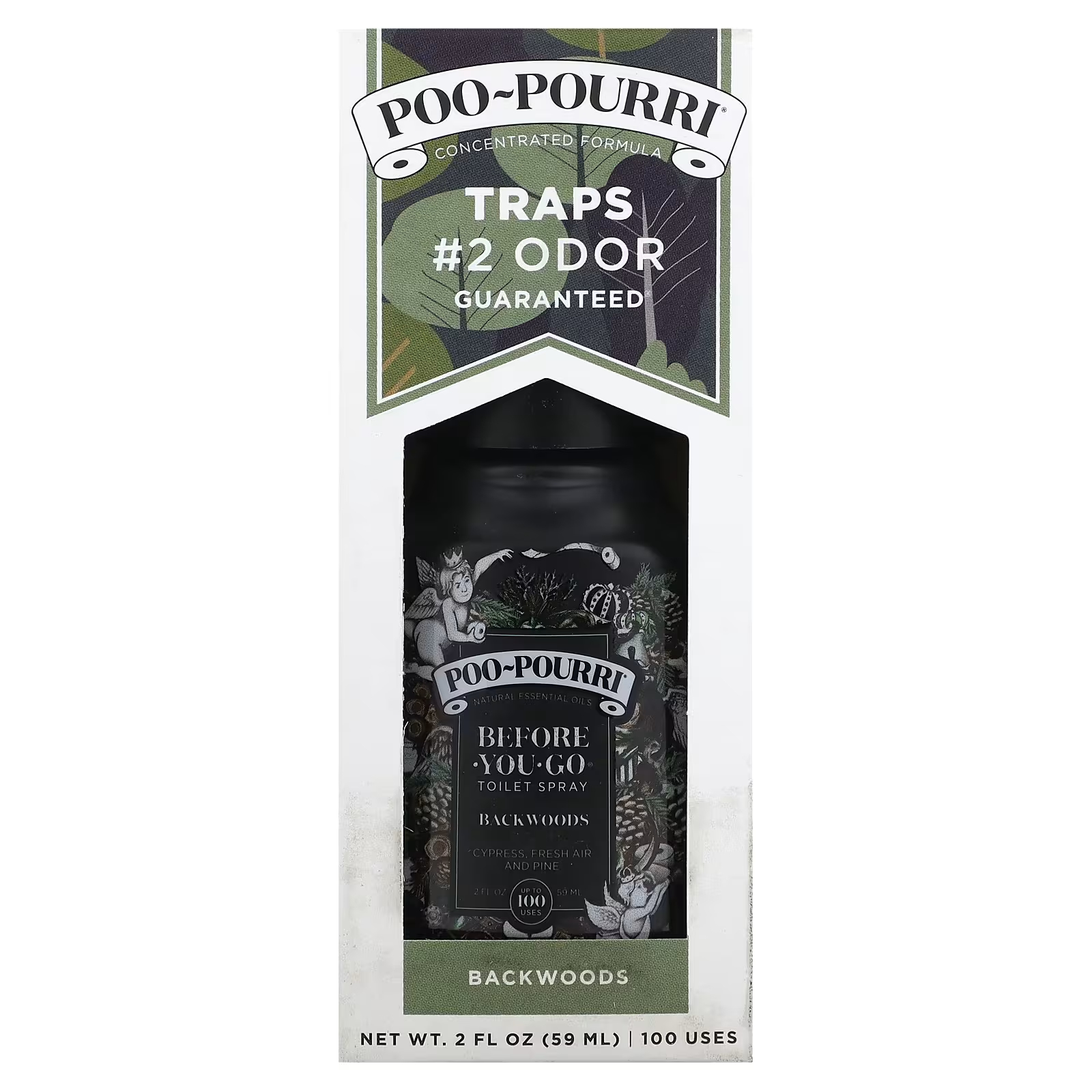 

Освежитель воздуха Poo-Pourri Before You Go Backwoods Cypress Fresh Air and Pine, 59 мл