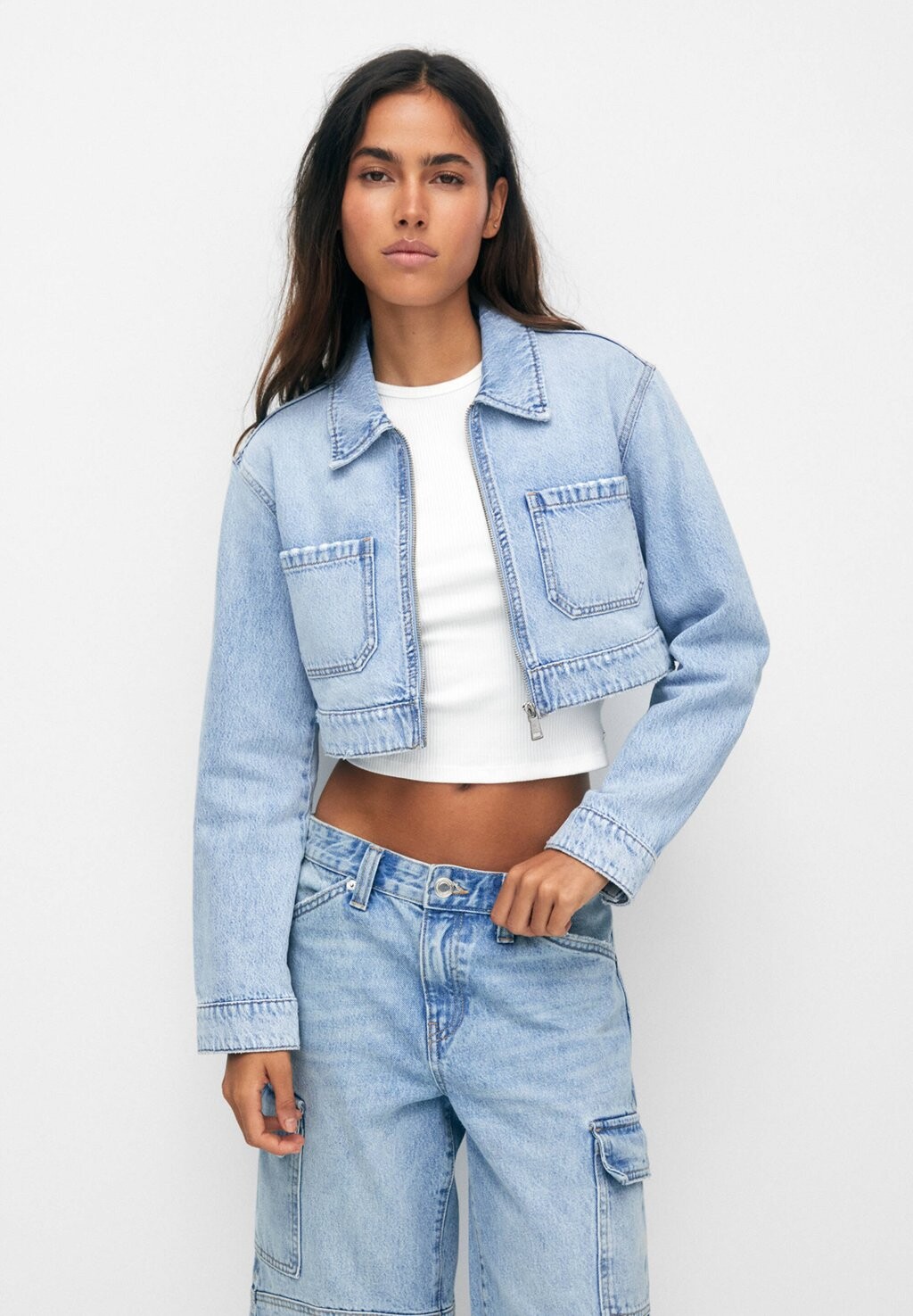 

Джинсовая куртка PULL&BEAR
