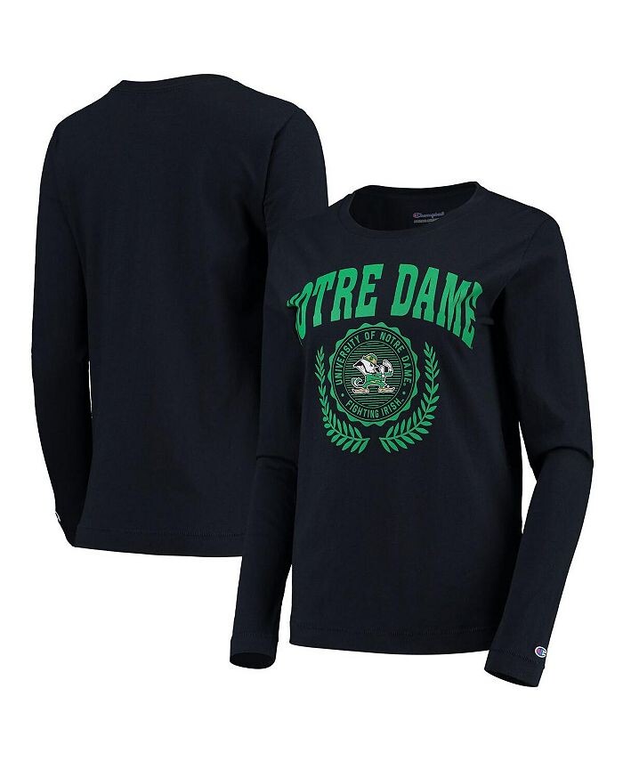 

Женская темно-синяя футболка с длинными рукавами Notre Dame Fighting Irish University Laurels Champion, синий