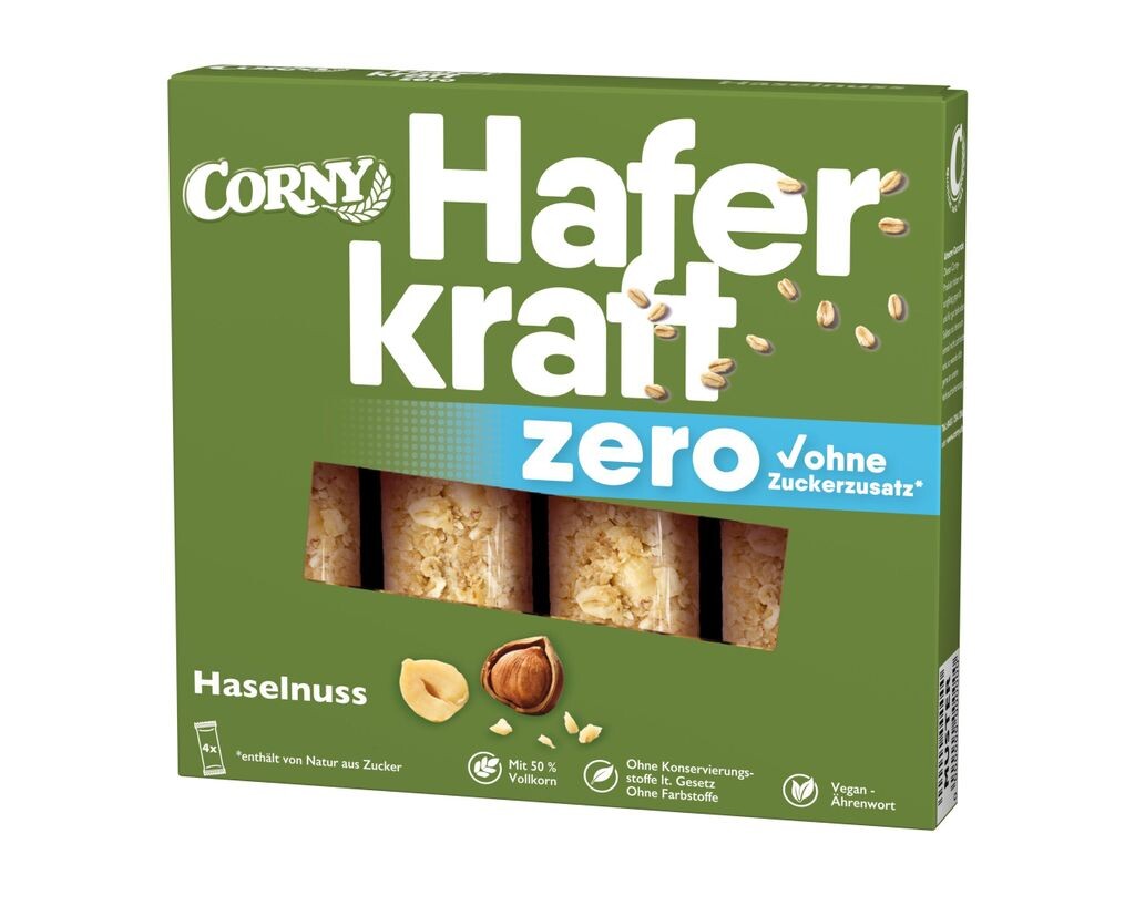 

Батончик-мюсли с фундуком HAFERKRAFT ZERO от Corny, 4х35г Schwartau Werke