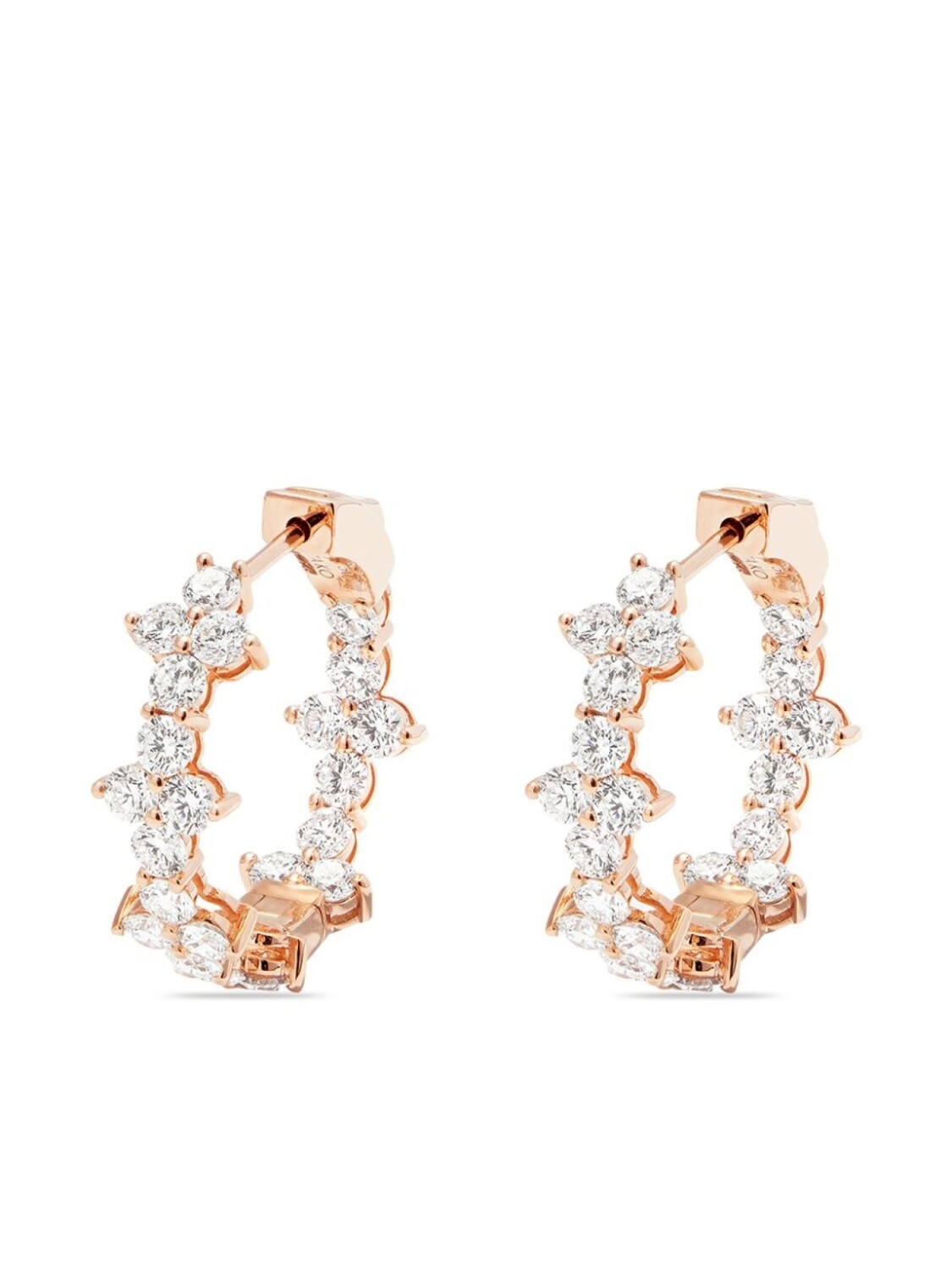 

Серьги-кольца Vivi Eternity из розового золота с бриллиантами Anita Ko, розовый