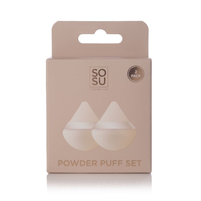 Пудра для лица Borlas para Polvos Powder Puff Sosu, Set 2 productos