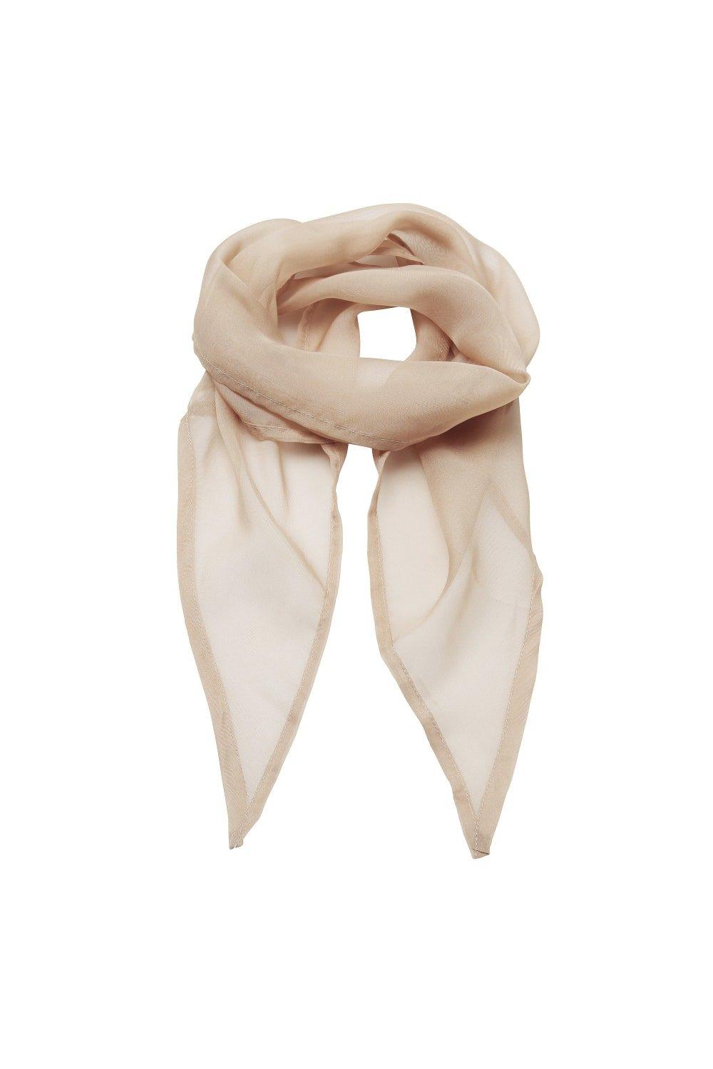 Деловой шифоновый деловой шарф Premier, обнаженная шифоновый радужный цветной шарф женский шарф arn танцевальный шелковый шарф большой размер