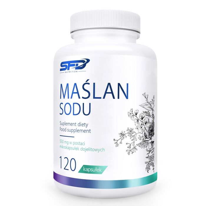 Препарат, поддерживающий функцию кишечника Sfd Maślan Sodu, 120 шт препарат поддерживающий функцию кишечника olimp kolonbiotic ibs 20 шт
