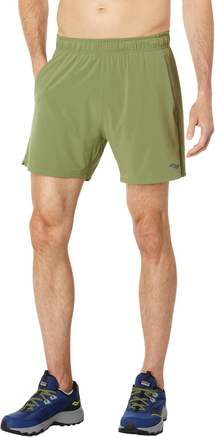 

Шорты Outpace 5 дюймов Saucony, цвет Glade