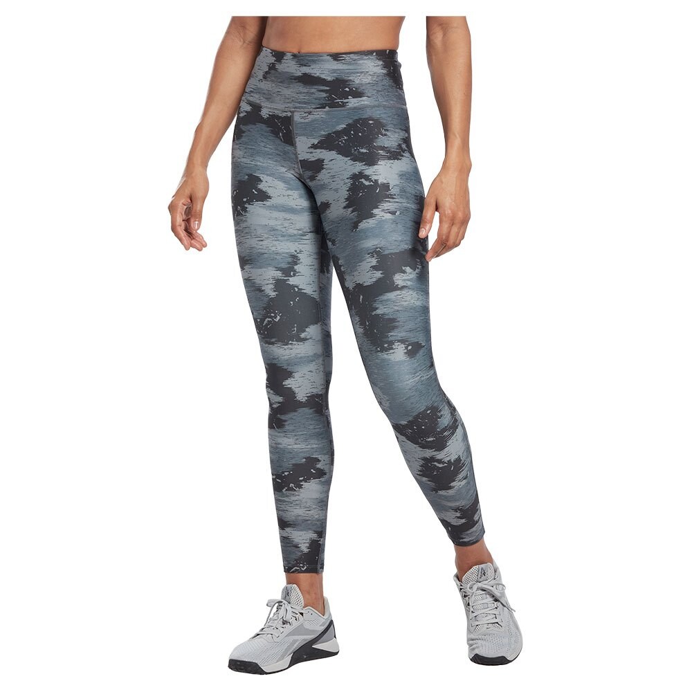 

Леггинсы Reebok Workout Ready Camo Print, синий