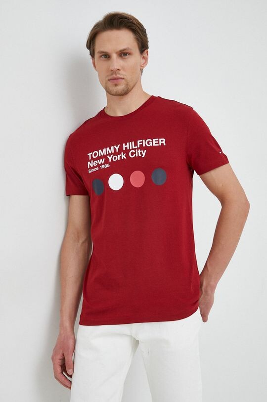 

Хлопковая футболка Tommy Hilfiger, красный